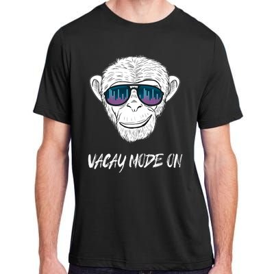 Monkey Equalizer Party Rave Techno Vacation Vacay Mode On Gift Adult ChromaSoft Performance T-Shirt