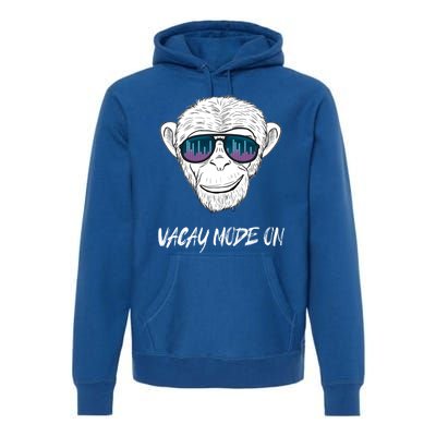 Monkey Equalizer Party Rave Techno Vacation Vacay Mode On Gift Premium Hoodie