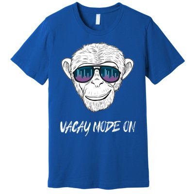 Monkey Equalizer Party Rave Techno Vacation Vacay Mode On Gift Premium T-Shirt