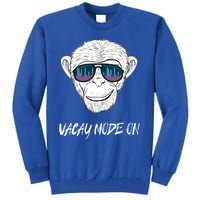 Monkey Equalizer Party Rave Techno Vacation Vacay Mode On Gift Tall Sweatshirt