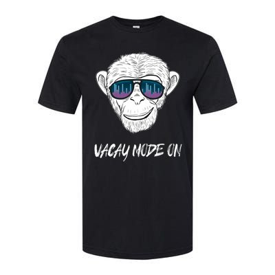 Monkey Equalizer Party Rave Techno Vacation Vacay Mode On Gift Softstyle CVC T-Shirt