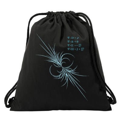 Maxwell Equation Physics Study Science Lover Physicist Drawstring Bag
