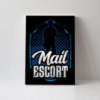 Mail Escort Postal Worker Mailman Courier Postman Canvas