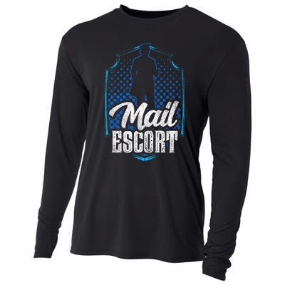 Mail Escort Postal Worker Mailman Courier Postman Cooling Performance Long Sleeve Crew