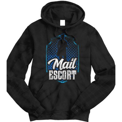 Mail Escort Postal Worker Mailman Courier Postman Tie Dye Hoodie