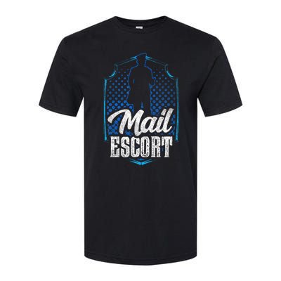 Mail Escort Postal Worker Mailman Courier Postman Softstyle CVC T-Shirt