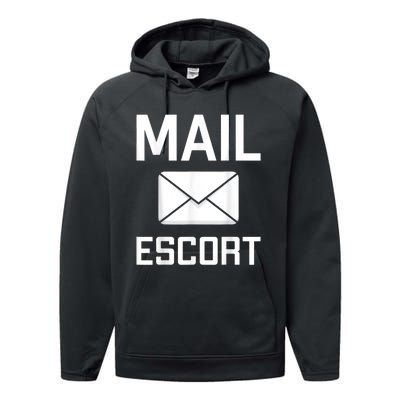 Mail Escort Postal Worker Mailman Mail Lady Novelty Performance Fleece Hoodie