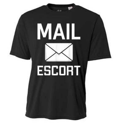 Mail Escort Postal Worker Mailman Mail Lady Novelty Cooling Performance Crew T-Shirt