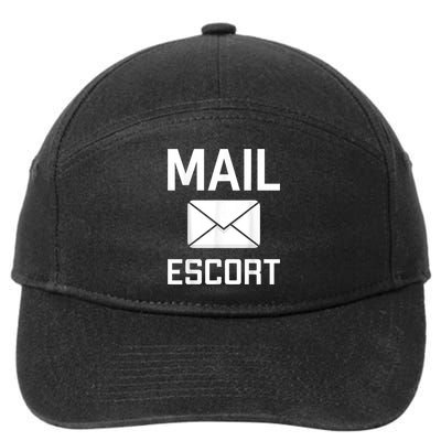 Mail Escort Postal Worker Mailman Mail Lady Novelty 7-Panel Snapback Hat