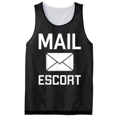 Mail Escort Postal Worker Mailman Mail Lady Novelty Mesh Reversible Basketball Jersey Tank