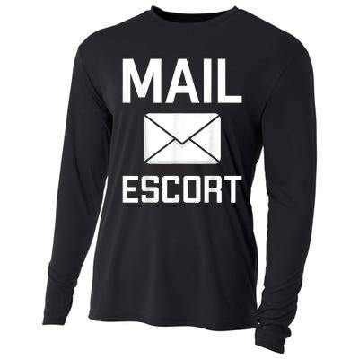 Mail Escort Postal Worker Mailman Mail Lady Novelty Cooling Performance Long Sleeve Crew