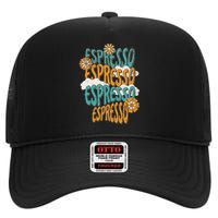 Me Espresso Retro Carpenter High Crown Mesh Back Trucker Hat