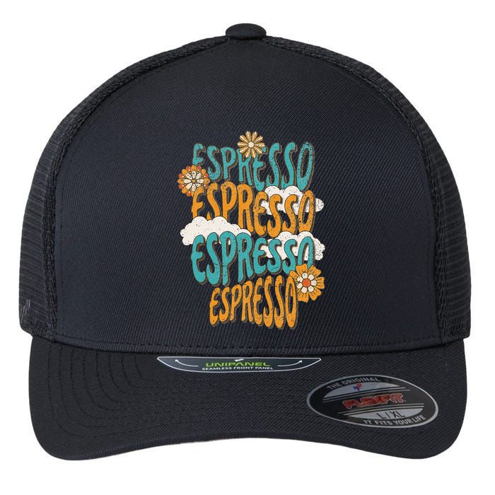 Me Espresso Retro Carpenter Flexfit Unipanel Trucker Cap