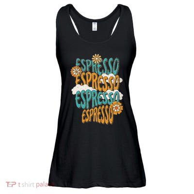 Me Espresso Retro Carpenter Ladies Essential Flowy Tank