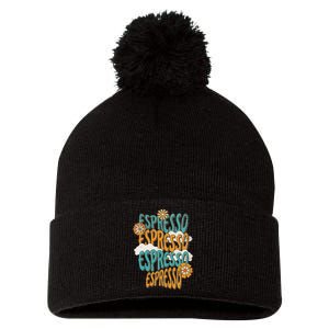 Me Espresso Retro Carpenter Pom Pom 12in Knit Beanie