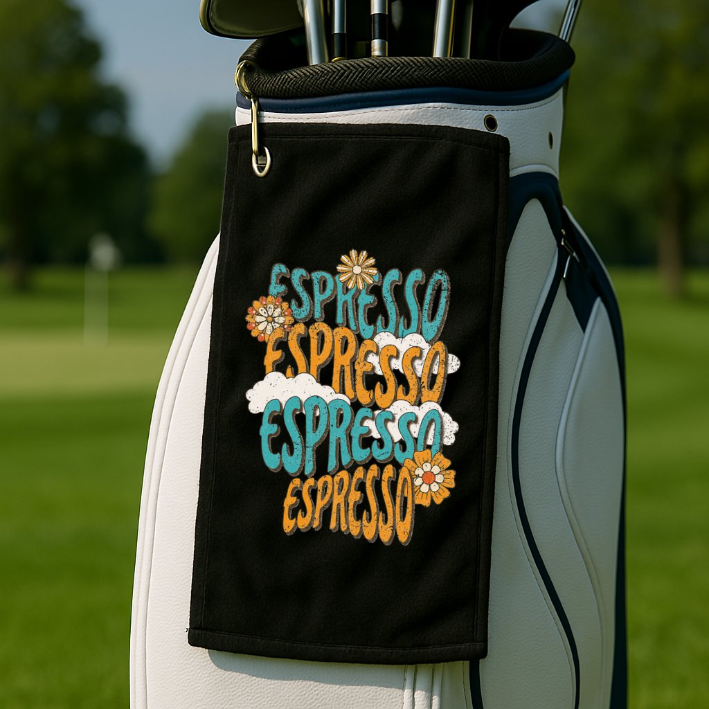 Me Espresso Retro Carpenter Golf Towel