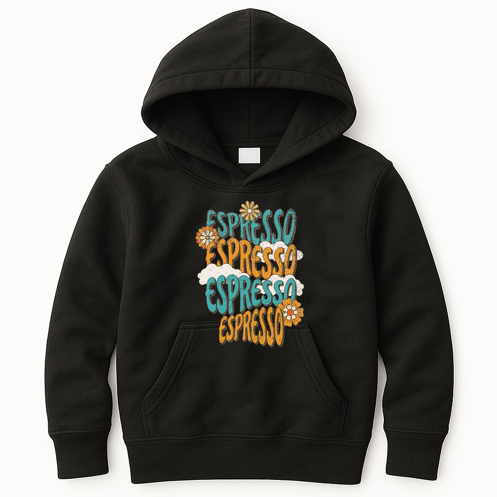 Me Espresso Retro Carpenter Kids Hoodie