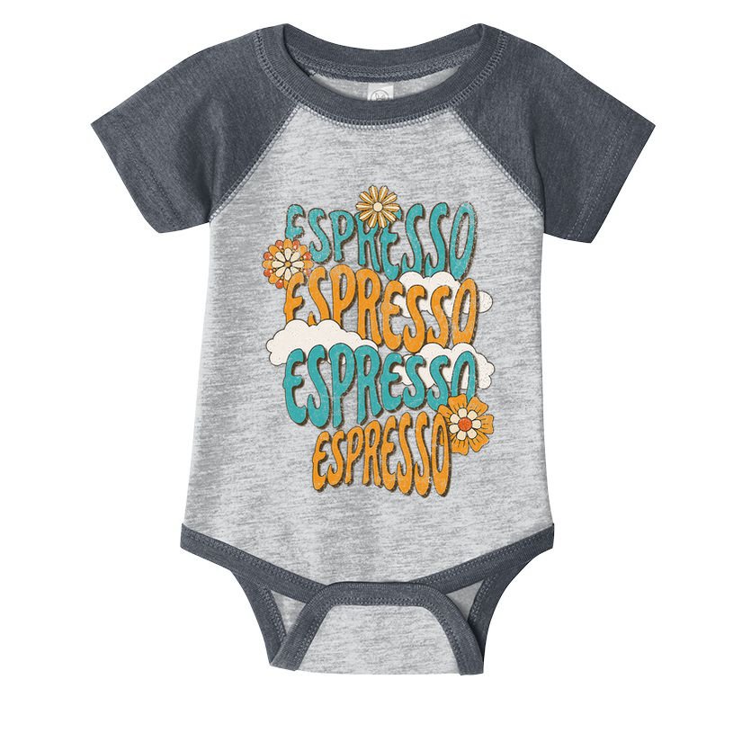Me Espresso Retro Carpenter Infant Baby Jersey Bodysuit