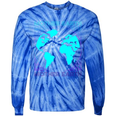 Mother Earth Retro Gift Tie-Dye Long Sleeve Shirt