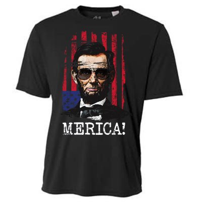 Merica Abe Lincoln Cooling Performance Crew T-Shirt