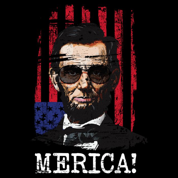Merica Abe Lincoln Cooling Performance Crew T-Shirt