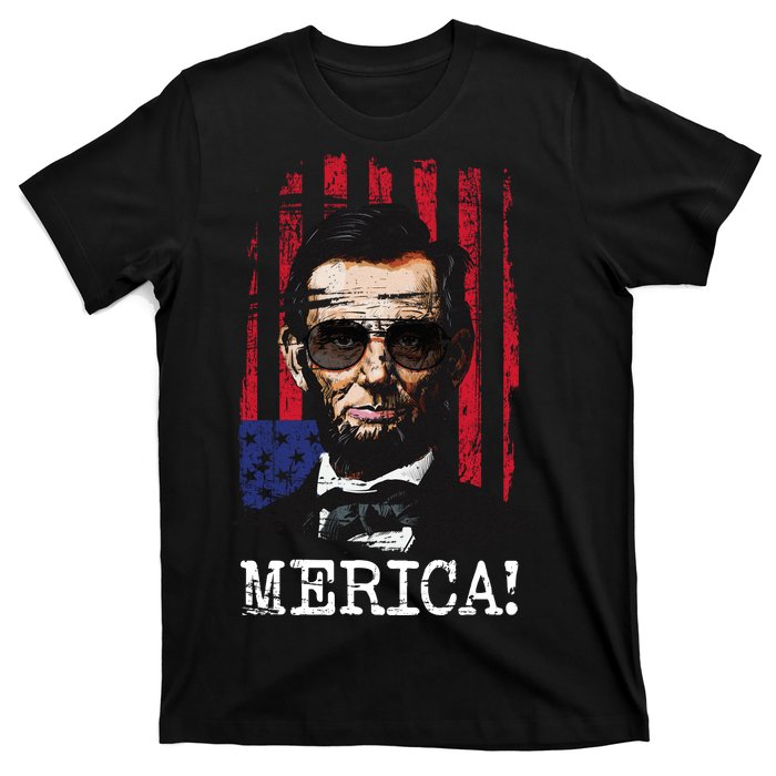 Merica Abe Lincoln T-Shirt