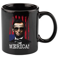 Merica Abe Lincoln 11oz C Handle Ceramic Mug