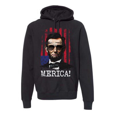 Merica Abe Lincoln Premium Hoodie