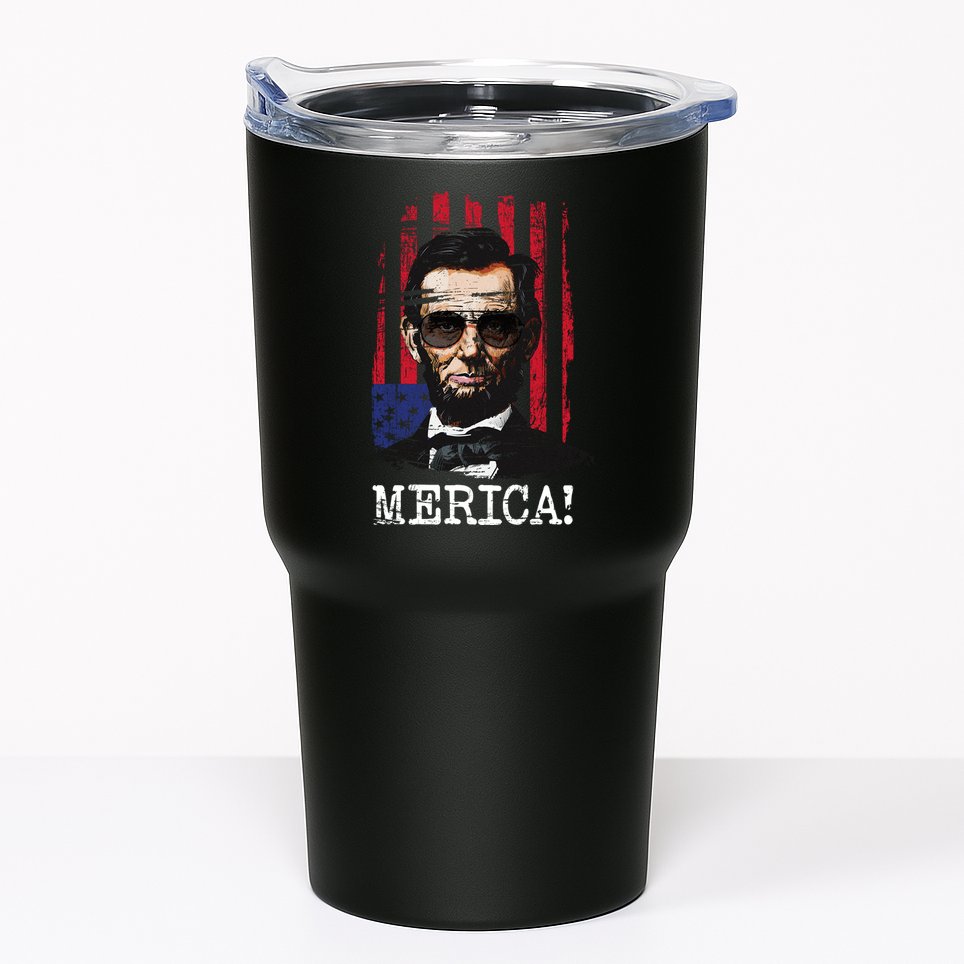 Merica Abe Lincoln Tumbler