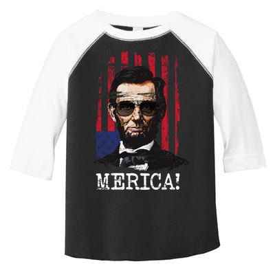 Merica Abe Lincoln Toddler Fine Jersey T-Shirt