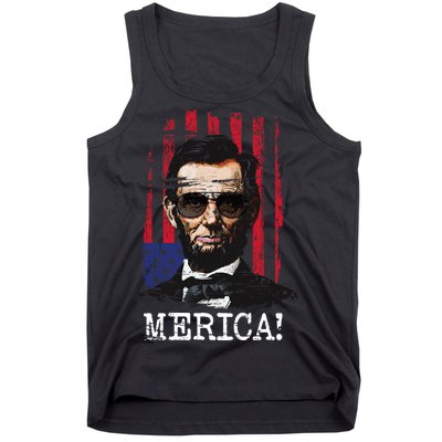 Merica Abe Lincoln Tank Top