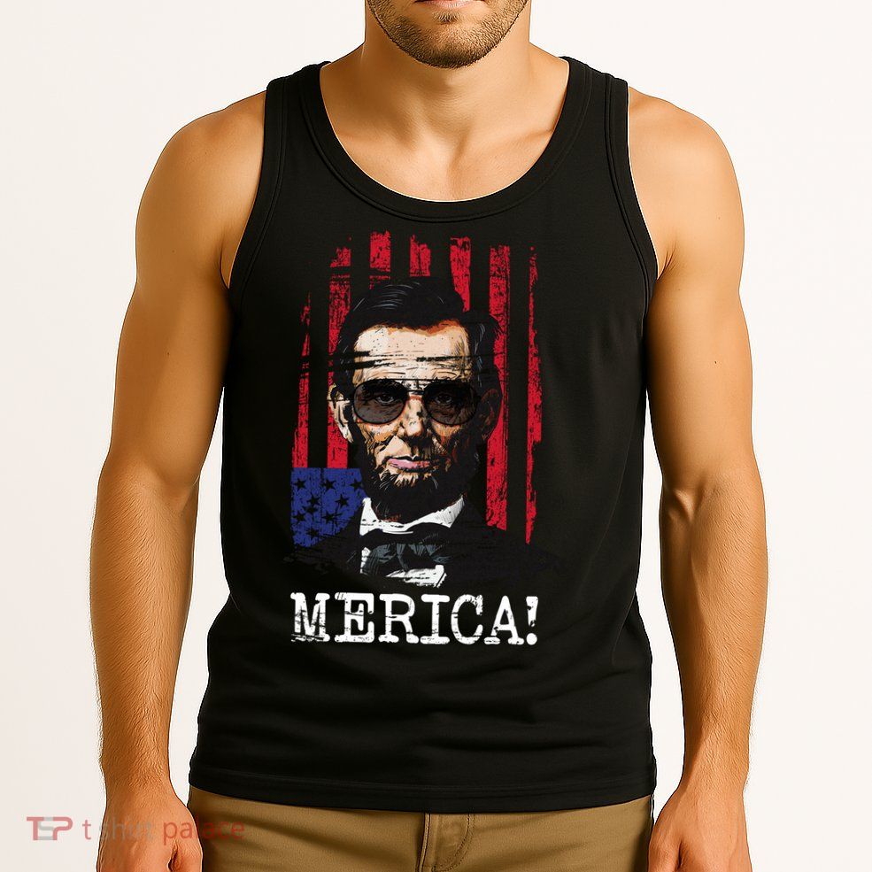 Merica Abe Lincoln Tank Top