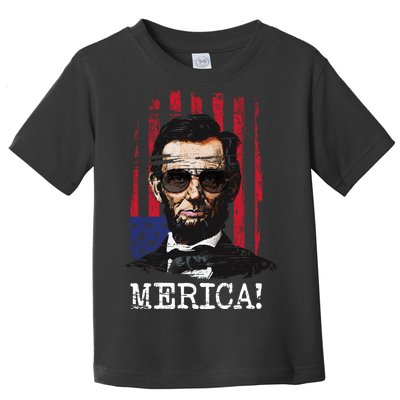 Merica Abe Lincoln Toddler T-Shirt