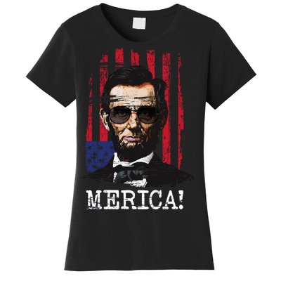 Merica Abe Lincoln Women's T-Shirt