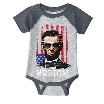 Merica Abe Lincoln Infant Baby Jersey Bodysuit