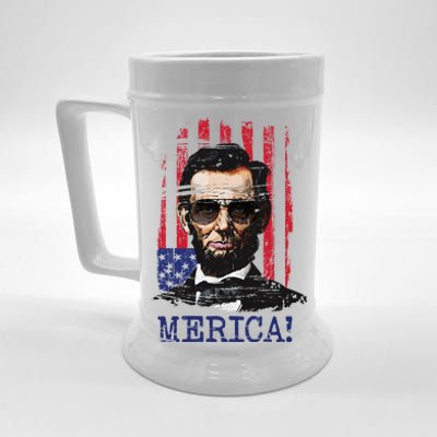 Merica Abe Lincoln Beer Stein