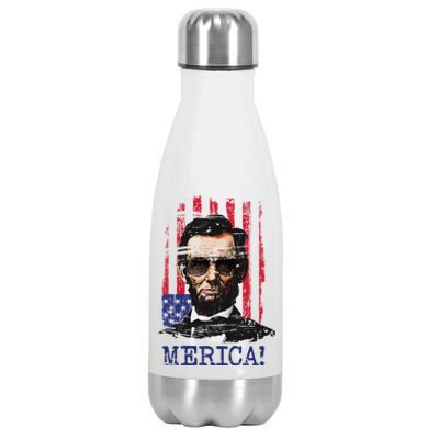 Merica Abe Lincoln Stainless Steel Insulated Water Bottle