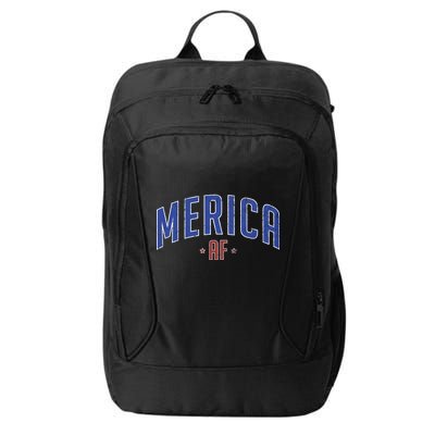 Merica AF Distressed USA Logo City Backpack