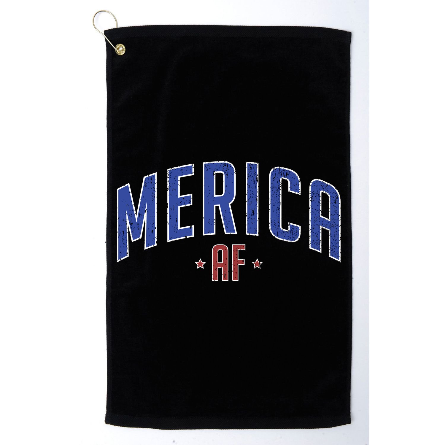 Merica AF Distressed USA Logo Golf Towel