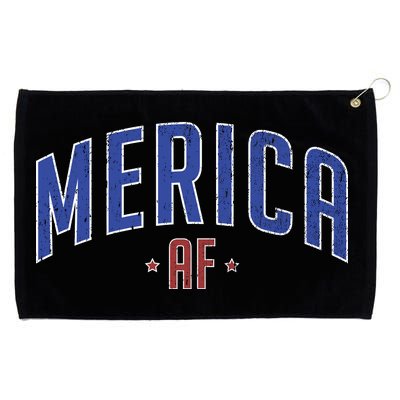 Merica AF Distressed USA Logo Grommeted Golf Towel