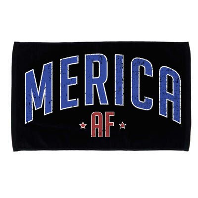 Merica AF Distressed USA Logo Microfiber Hand Towel