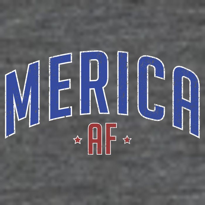 Merica AF Distressed USA Logo 7 Panel Mesh Trucker Snapback Hat