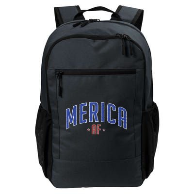 Merica AF Distressed USA Logo Daily Commute Backpack