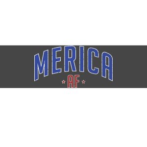 Merica AF Distressed USA Logo Bumper Sticker