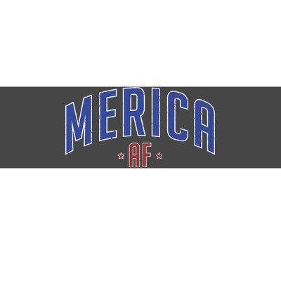 Merica AF Distressed USA Logo Bumper Sticker