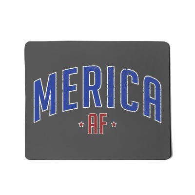 Merica AF Distressed USA Logo Mousepad