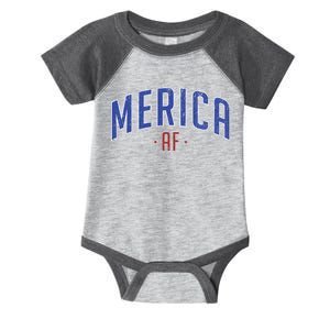 Merica AF Distressed USA Logo Infant Baby Jersey Bodysuit