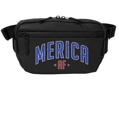 Merica AF Distressed USA Logo Crossbody Pack