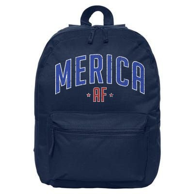 Merica AF Distressed USA Logo 16 in Basic Backpack