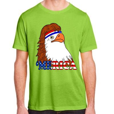 Merica Bald Eagle Retro USA Flag Adult ChromaSoft Performance T-Shirt